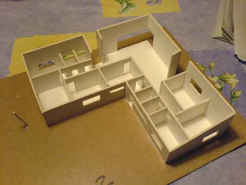 Model af det nye hus
